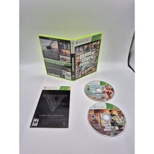 Grand Theft Auto V (Microsoft Xbox 360, 2013) Complete No Map Tested Working